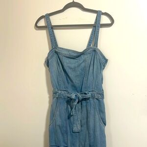 Free People Denim Overalls